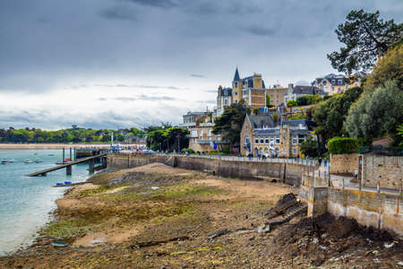 The magnificent old city of Dinard. Concept of Europe travel, sightseeing and tourism. Brittany (Bretagne), Franceのeditorial素材