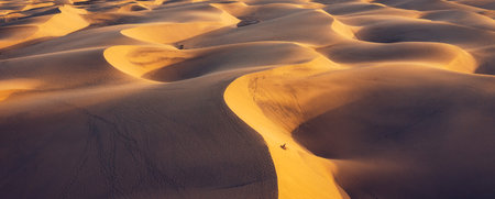 View of the Natural Reserve of Dunes of Maspalomas, in Gran Canaria, Canary Islands, Spain....