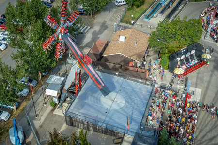 Ride at Amusement Parkの写真素材