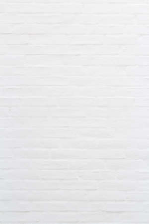 White brick wall for texture or background, verticalの写真素材