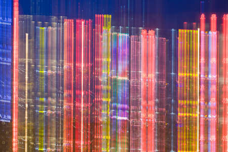 abstract neon lights at the nightのeditorial素材