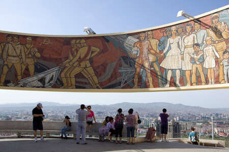 Ulaanbaatar, Mongolia, Zhai Hill Monumentのeditorial素材