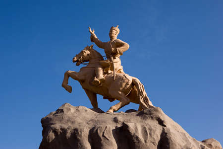 Sukhbaatar Statueの写真素材