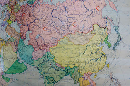 Soviet mapの写真素材