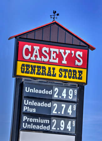 Springfield, Missouri - March 22, 2019:  Casey's General Stores, Inc., is a chain of pizza...