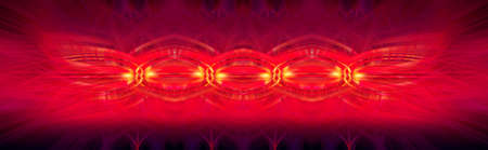 Beautiful abstract intertwined 3d fibers forming a shape of sparkle, flame, flower, interlinked...