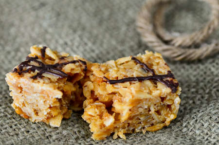 Flapjack snack barの写真素材