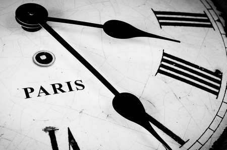 Paris time concept black and whiteの写真素材