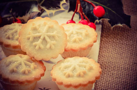 Christmas mince piesの写真素材