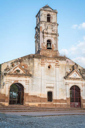 old church of Santa Ana in Trinidad Cubaの写真素材