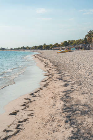 Blue sea in Playa AncÃ³n Cubaの写真素材
