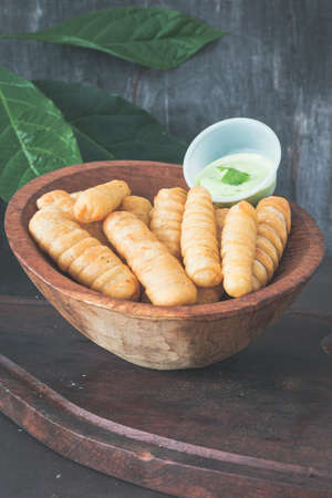 traditional cheese sticks from the venezuelan gastronomy called tequeÃ±os