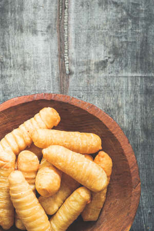 traditional cheese sticks from the venezuelan gastronomy called tequeÃ±osの写真素材