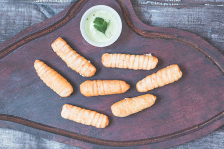 traditional cheese sticks from the venezuelan gastronomy called tequeÃ±os