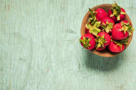 still life of strawberries with natural lightの写真素材