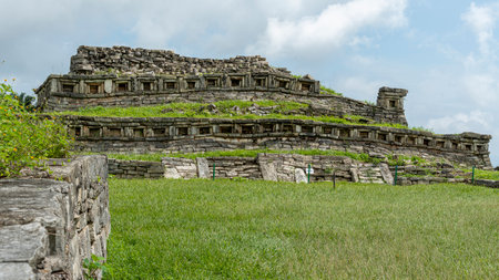 Ancient ruins of Yohualichan, Puebla, Mexico