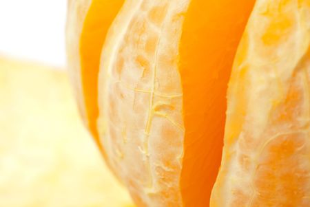 Fresh orange on white backgroundの写真素材