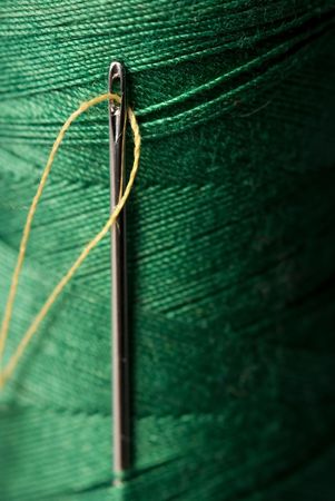 needle and threadの写真素材