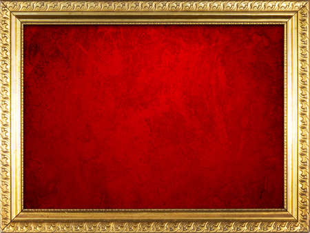 Frame with red wall background.