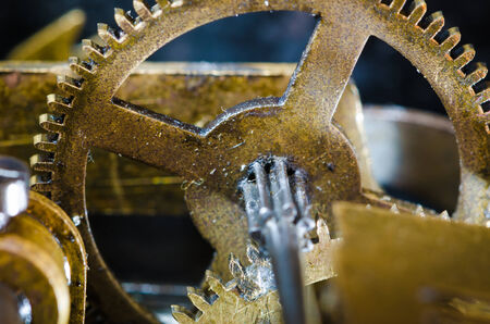 Very old clock mechanism