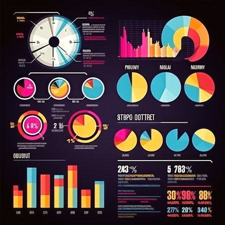 Infographic elements set. Infographics for business presentations, information banner and more.の素材