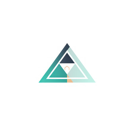 Pyramid icon logo design inspiration vector template. Suitable for any purpose.の素材