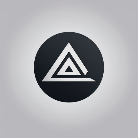 vector illustration of modern black icon pyramid triangle. EPSの素材