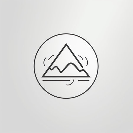 mountain icon. Flat vector related icon for web and mobile applicationsの素材