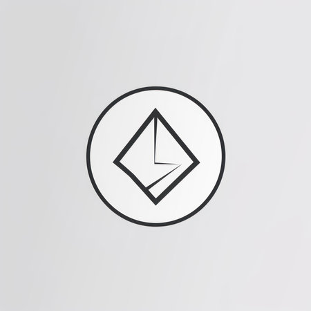 Ethereum symbol icon vector illustration. Flat design style eps 10の素材