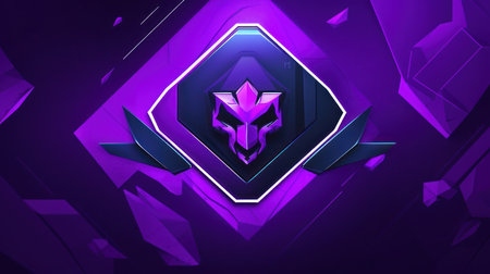 3d illustration of abstract geometric background with polygonal shapes and crystalsの素材