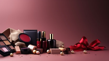 Cosmetic products, illustrationの素材