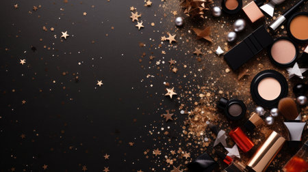 Cosmetic products, illustrationの素材