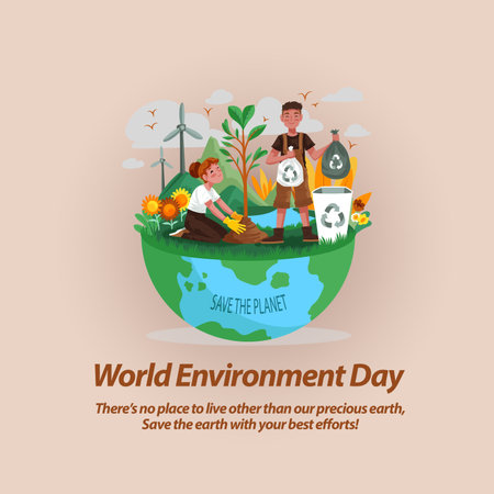World environment and earth day On White Background.の写真素材