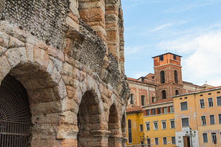 The Verona Arena is a Roman amphitheatre in Piazza Bra in Verona, Italy built in the first century