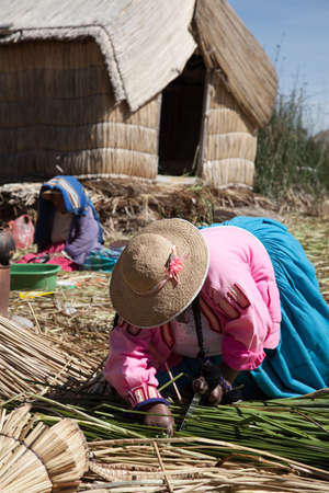 Peru. Lake Titicacaの写真素材