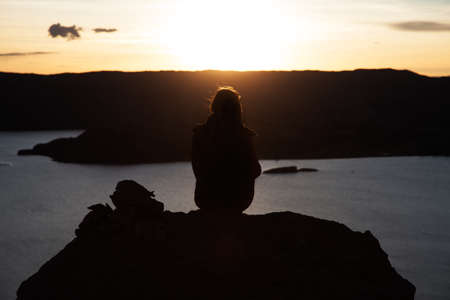 Peru. Lake Titicacaの写真素材