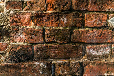 fragment of the old brickwork backgroundの写真素材