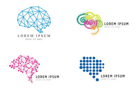 Business Brain Icons Setのイラスト素材
