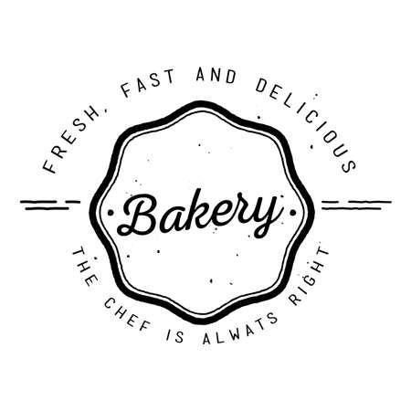 bakery labelのイラスト素材