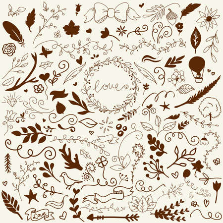 Hand Drawn Vector Decoration Collectionのイラスト素材