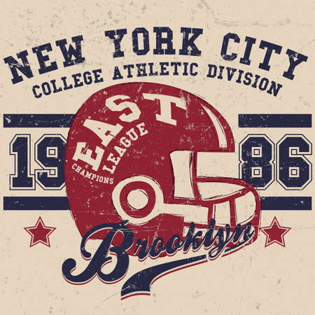 Sport Wear Vintage New York City T-shirt Design, Typography Athleticsのイラスト素材