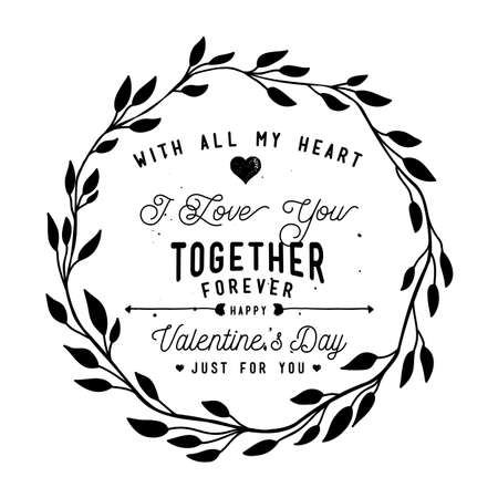 Happy Valentine's Day Card Designのイラスト素材