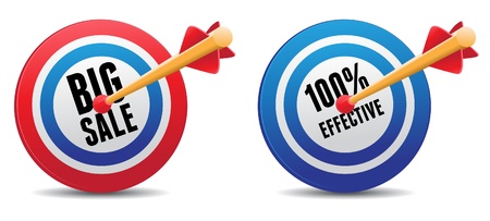 image of arrow aiming at target of promoのイラスト素材