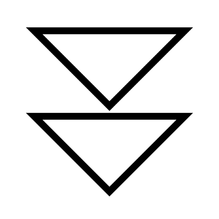 Down arrowのイラスト素材