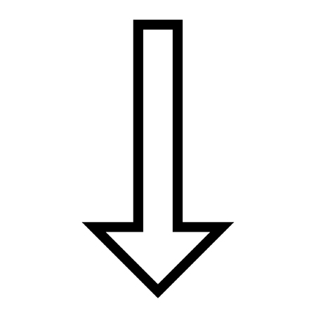 Down arrowのイラスト素材