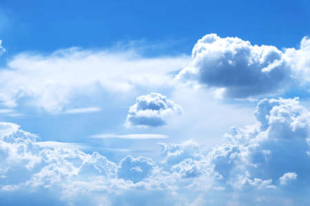 blue sky with cloudの写真素材