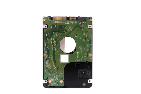 Internal Hard Disk Drive for Laptop computer isolated on white backgroundの写真素材