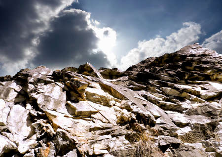 Cliffs with bizarre shapesの写真素材