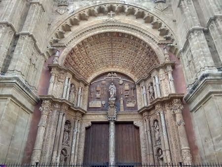 The church of rock and pillar is nothing without the many colors of light.のeditorial素材