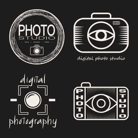 Vector collection of photo studioのイラスト素材